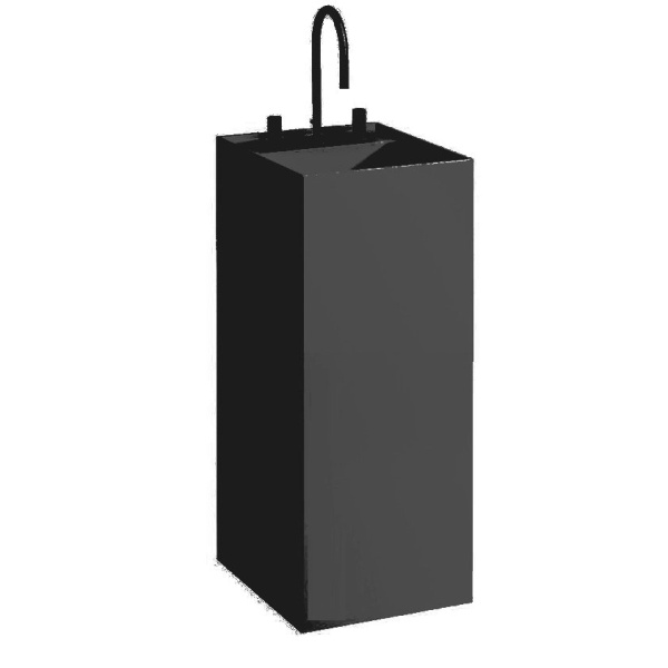 Раковина напольная Laufen Kartell 37 см черная 8.1133.1.020.158.1 (детальная фотография)