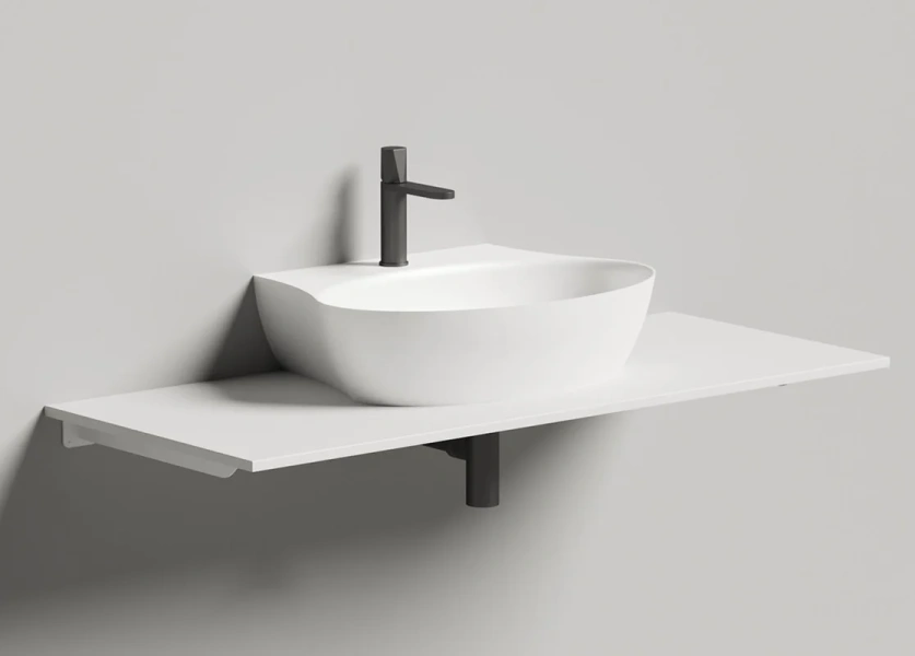 Раковина Salini Alda Wall 01 60 см белый глянец 140311G (детальная фотография), белые