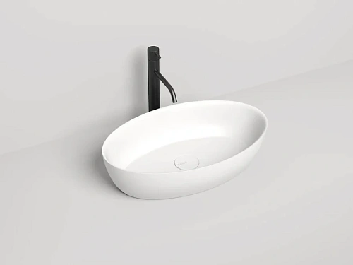 Раковина Salini Alda 01 58 см накладная, белый матовый - фото 2