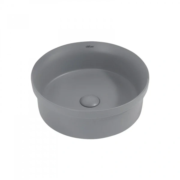 Раковина Abber Bequem 40 см серая матовая AC2103MG (детальная фотография)