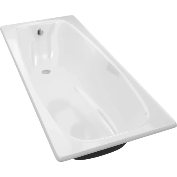 Чугунная ванна Diwo Анапа 170x70 см пристенная на ножках, цвет белый, DA0004/D0017 (детальная фотография), современныe, hi-tech