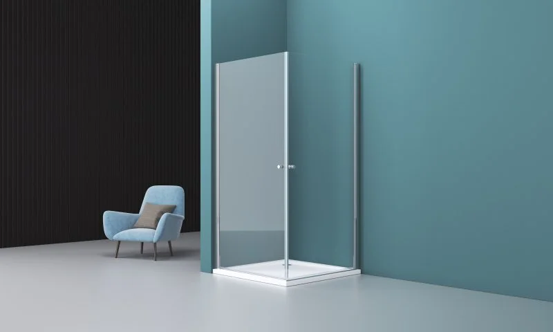 Душевой уголок BelBagno Etna 80х80 см с прозрачным стеклом ETNA-A-2-80-C-Cr (детальная фотография), современные, hi-tech