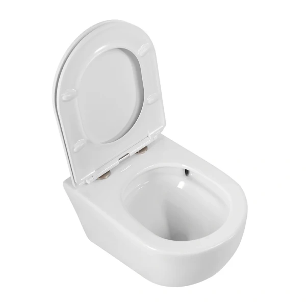 Унитаз подвесной Cezares Relax безободковый CZR-3806-53-TH-TOR/SC (детальная фотография), фаянс, керамика