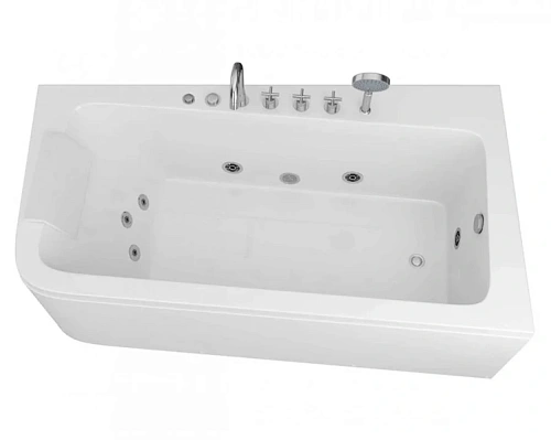 Ванна акриловая Grossman 170x95 см с правая - фото 2