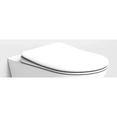 Крышка-сидение с микролифтом Boheme Avva белая - фото 2