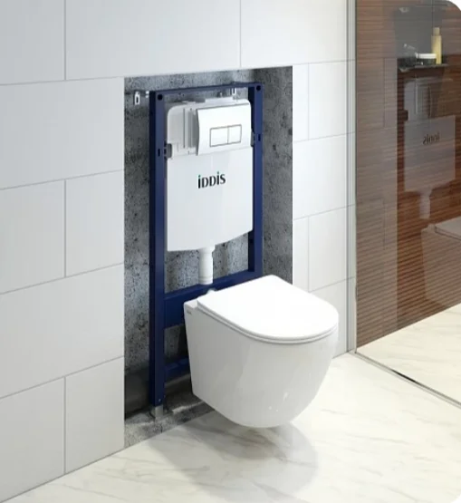 Унитаз с инсталляцией IDDIS Basic клавиша смыва хром BASBQ01i73 (детальная фотография) index_3