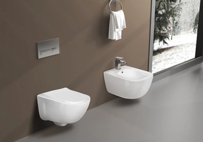 Биде подвесное Акватек Дива белое AQ1012-00 (детальная фотография), подвесные