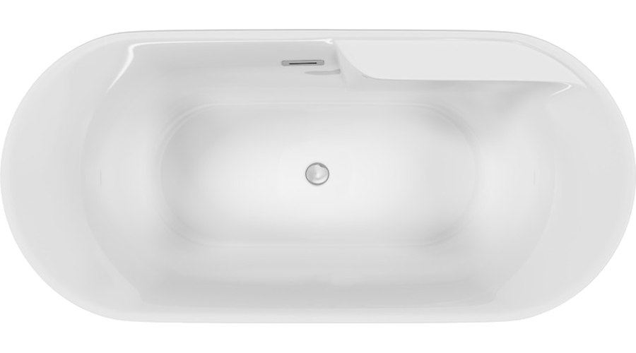 Ванна акриловая Sancos Omega 170x80 см отдельностоящая FB16 (детальная фотография), современныe, hi-tech