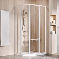 Душевой уголок Ravak Supernova 90x90 см профиль белый, стекло прозрачное