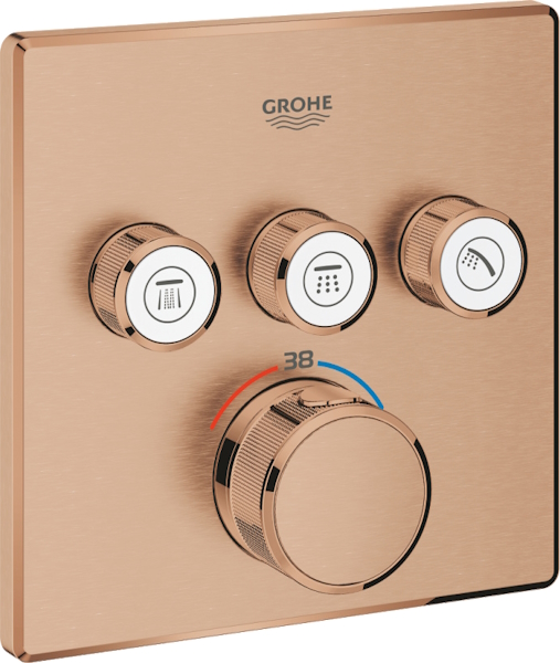 Смеситель для душа Grohe Grohtherm SmartControl теплый закат 29126DL0 (детальная фотография)