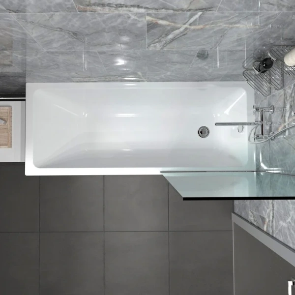 Ванна акриловая Triton Стандарт Элис Щ0000071923, 150 x 70 см, белая (детальная фотография), без гидромассажа, недорогие