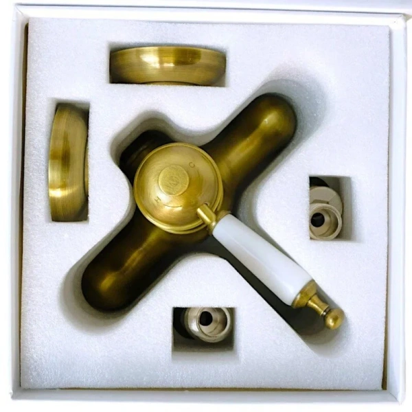 Смеситель для душа Migliore Oxford бронза 19091 (детальная фотография), с термостатом