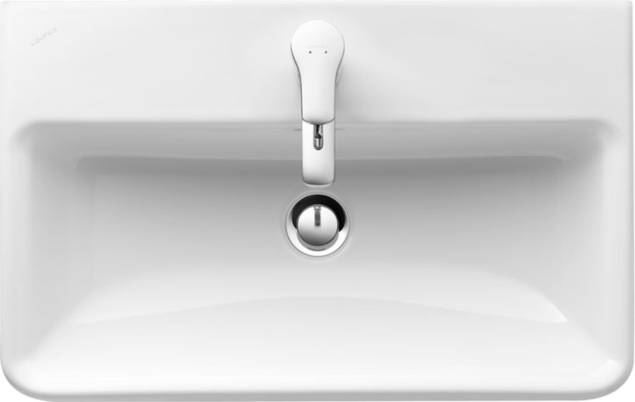Раковина Laufen Pro S 60 см с 1 отверстием для смесителя 8.1895.9.000.104.1 (детальная фотография), современные, hi-tech