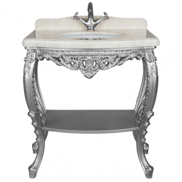 Консоль напольная, цвет поталь серебро, Tessoro Isabella 80 TS-10108-S/L (детальная фотография)