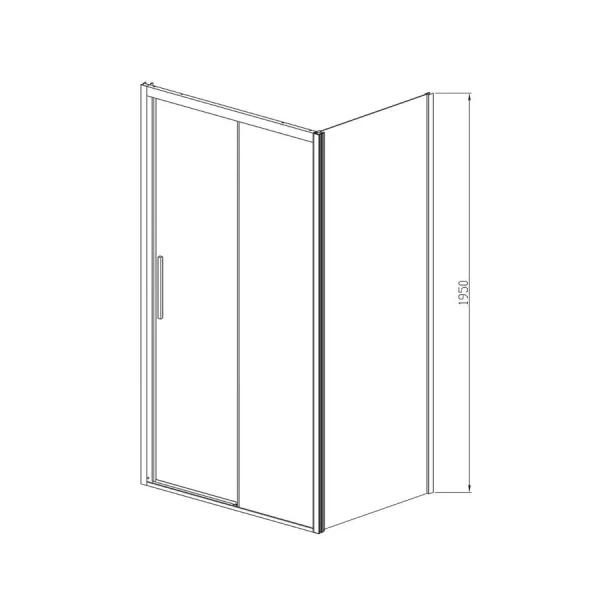 Душевой уголок Vincea Soft 160х90 см профиль хром VSR-3SO9016CL (детальная фотография), прямоугольные