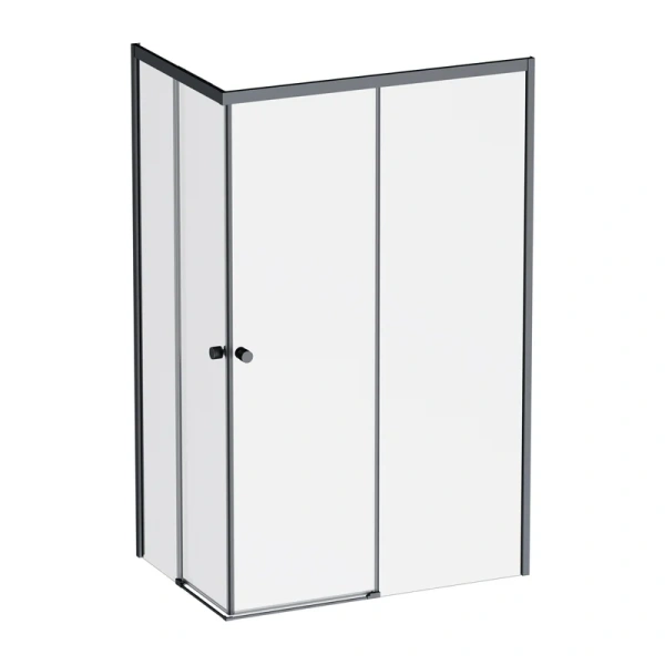 Душевой уголок Am.Pm X-Joy 120x80 см профиль черный W94G-403-120280-BТ1К (детальная фотография), прозрачные