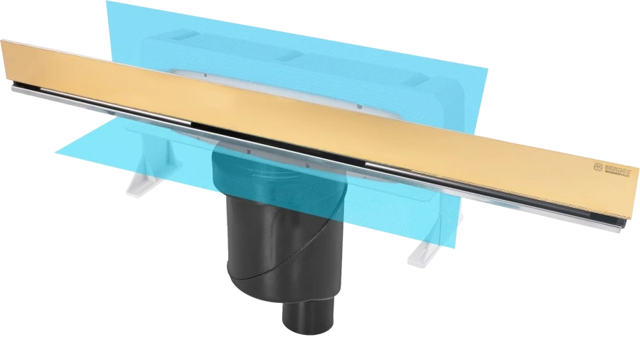 Душевой лоток BERGES Wall 60 см золото 092056 (детальная фотография)