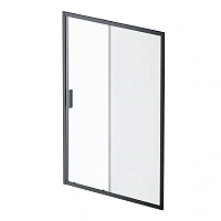 Душевая дверь в нишу AM.PM Gem Solo 140 см профиль черный стекло матовое