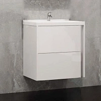 Тумба под раковину подвесная Акватон Стоун 60 см белая