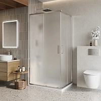 Душевой уголок Belbagno Luce 100x80 см стекло рифленое