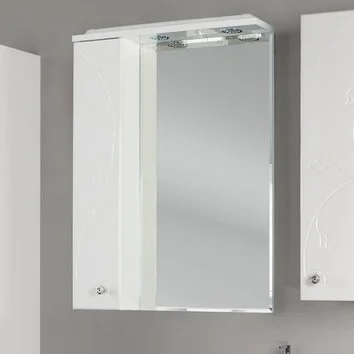 Зеркальный шкаф с подсветкой Акватон Лиана 1A166202LL01 65 см с розеткой (детальная фотография)