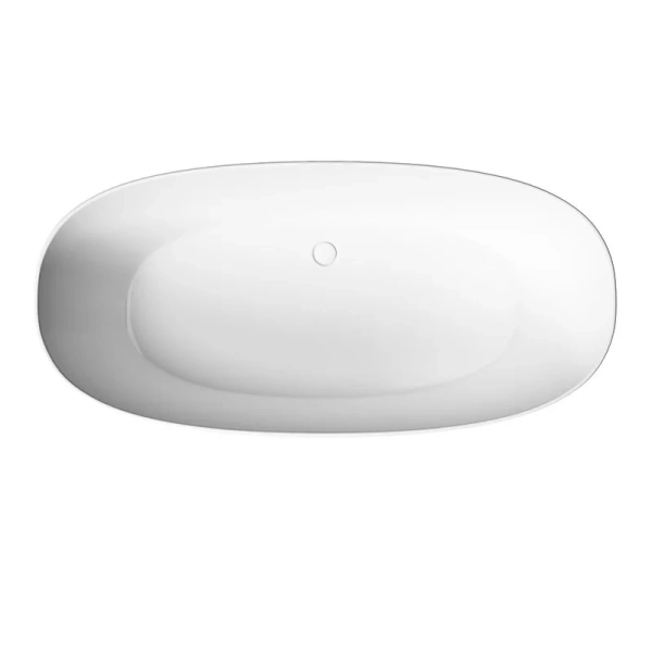 Aкриловая ванна Sancos Oval FB21 отдельностоящая, 170 х 80 см, белый (детальная фотография), 170х80