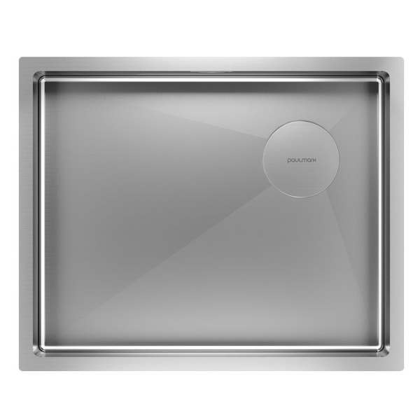 Мойка для кухни Paulmark Next-Skew 54 см нержавеющая сталь PM885444-BS (детальная фотография)