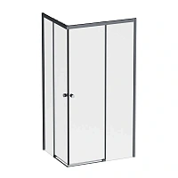Душевой уголок Am.Pm X-Joy 100x80 см профиль черный, стекло прозрачное