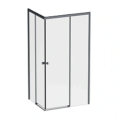 Душевой уголок Am.Pm X-Joy 100x80 см профиль черный, стекло прозрачное
