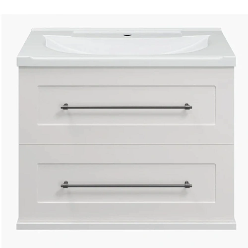 Тумба под раковину подвесная Misty Марта 70 см белая - фото 2