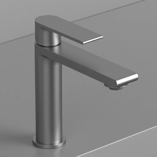 Смеситель для раковины Vincea Vogue однорычажный, вороненая сталь VBF-1V1GM (детальная фотография), другие