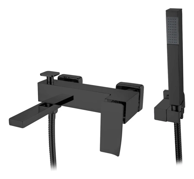 Смеситель для ванны Boheme Q черный матовый 143-BB.2 (детальная фотография)