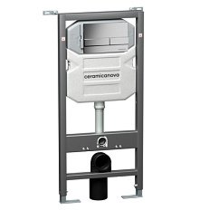 Инсталляция для унитаза Ceramica Nova Envision кнопка хром матовый