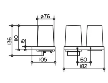 Стакан и дозатор для ванной Keuco Edition 11 11153 11153 019000 (детальная фотография), современные, hi-tech