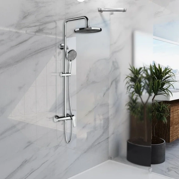 Душевая стойка Vincea Arco хром VSFS-4AR1CH (детальная фотография), хром