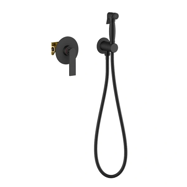 Гигиенический душ со смесителем Timo Anni черный 2789/03SM (детальная фотография)