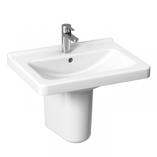 Раковина c отверстием для смесителя Jika Cubito 8104230001041 (детальная фотография), подвесные