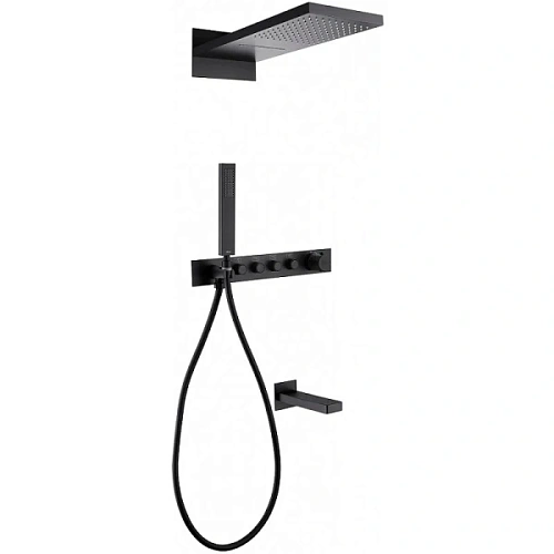 Душевой комплект Abber Rund черный матовый - фото 2