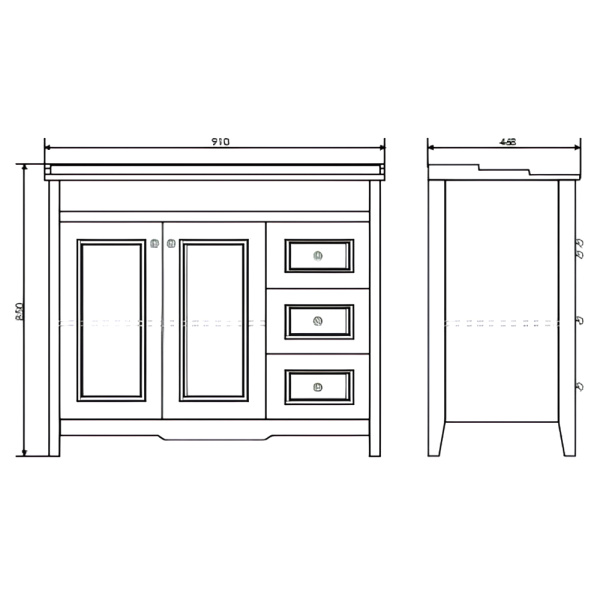 Схема (детальная фотография), напольная, пристенная