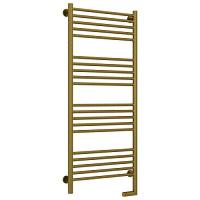 Полотенцесушитель электрический правый, цвет состаренная бронза перемычка прямая Сунержа Богема 2.0 1200х500