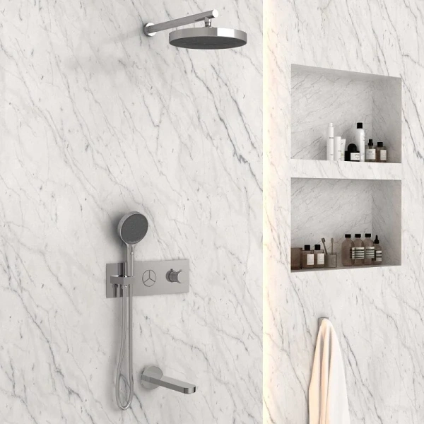 Душевой комплект Vincea Inspire хром VSFW-432TI3CH (детальная фотография), душевые комплекты, наборы