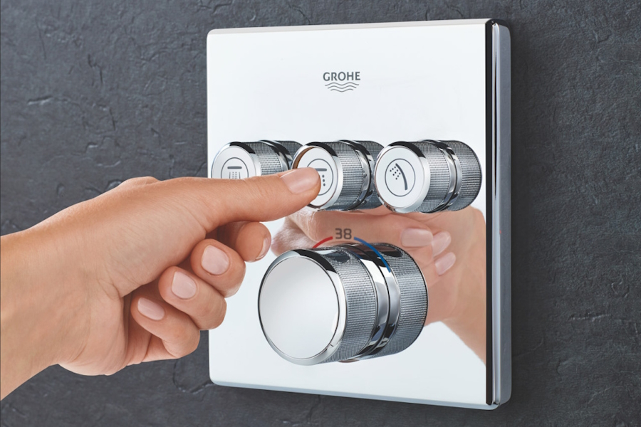 Смеситель для душа Grohe Grohtherm SmartControl термостатический хром 29126000 (детальная фотография), с термостатом