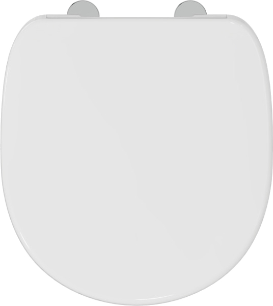 Крышка-сидение с микролифтом Ideal Standard Connect Space петли хром E129101 (детальная фотография), с микролифтом