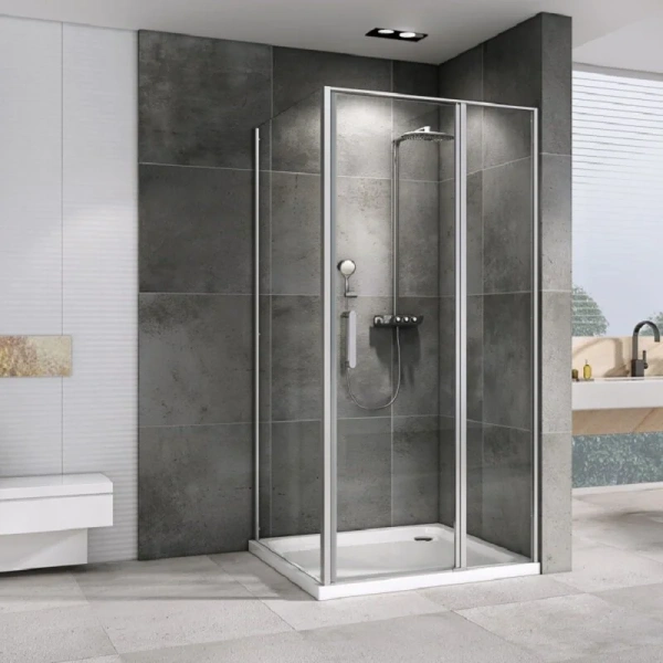 Душевой уголок Abber Sonnenstrand AG04100 100х70 см угловой (детальная фотография), хром, черные