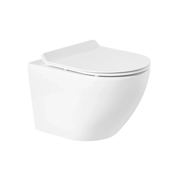 Унитаз подвесной BelBagno Sfera-TOR безободковый BB046CH-TOR (детальная фотография), белые