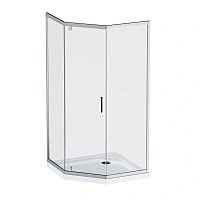 Душевой уголок Am.Pm Gem 90x90 см стекло прозрачное, профиль хром