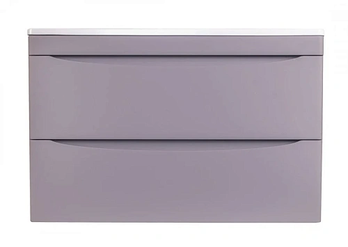 Тумба под раковину подвесная Style Line Бергамо 90 см серый - фото 2