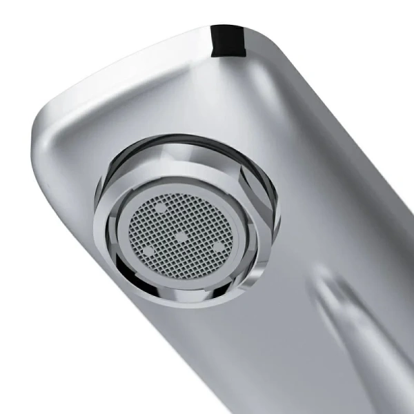 Смеситель для раковины AM.PM Spirit трехсекционный хром F7008000 (детальная фотография), прямоугольная форма