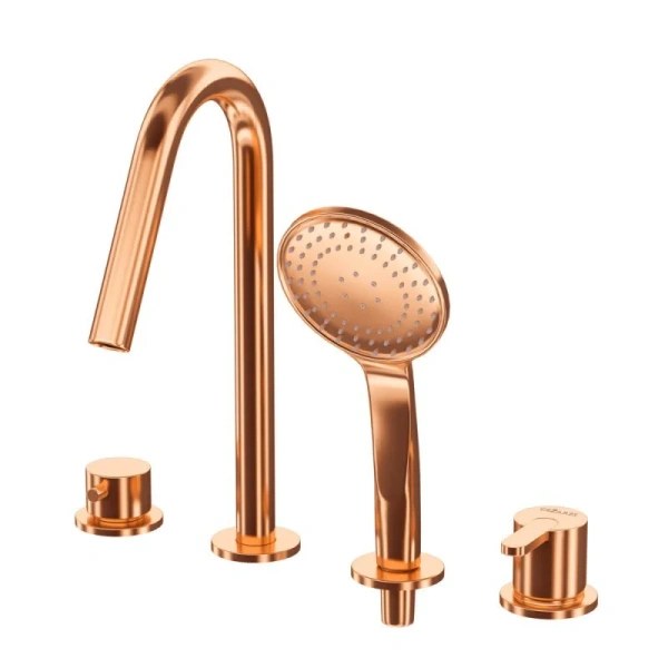 Смеситель для ванны Cezares Leaf sunset LEAF-BVDM4-SS (детальная фотография)