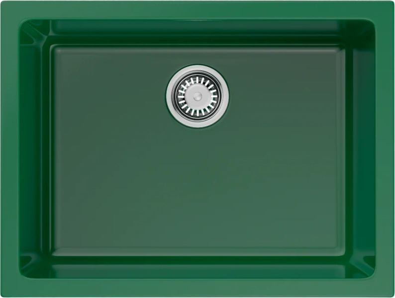 Мойка для кухни Omoikiri Okinoshima 61-U/I-RG Glossy 61 см royal green 4911263 (детальная фотография)